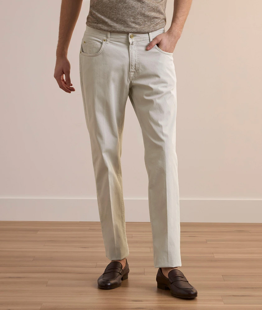 Steve Stretch-Cotton Five-Pocket Pants