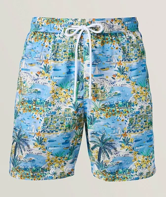 Capri Print Swim Shorts