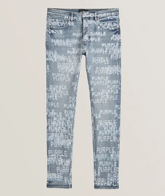 P001 Stretch-Cotton Logo Skinny Jeans