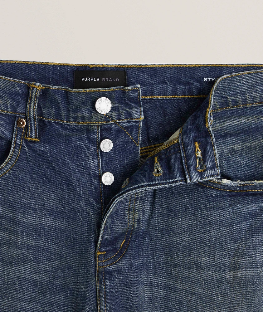P001 Skinny Cracked Bronze Jeans