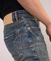 P001 Skinny Cracked Bronze Jeans