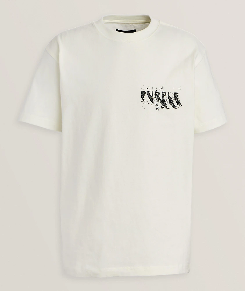 P117 Painted Wordmark Cotton T-Shirt