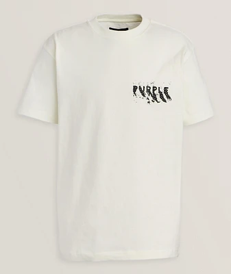 P117 Painted Wordmark Cotton T-Shirt