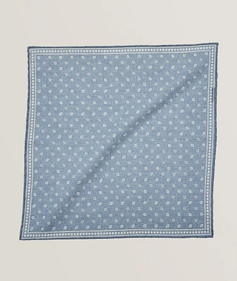 Diamond Wool-Cotton Pocket Square