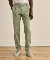 Stretch-Cotton Tapered Pants