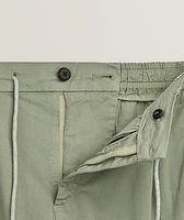 Stretch-Cotton Tapered Pants
