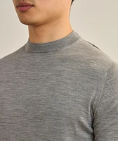 Wool Double-Layered Crewneck Sweater