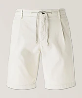 Drawstring Stretch-Cotton Chino Shorts