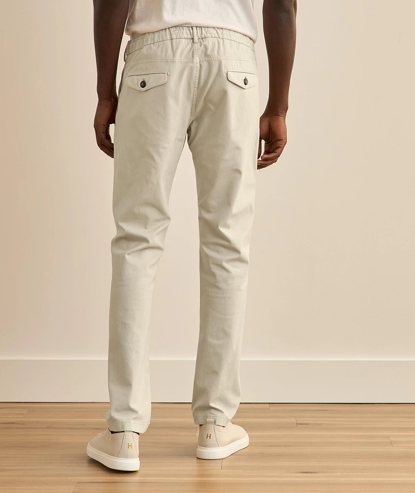 Super Stretch-Cotton Tapered Pants