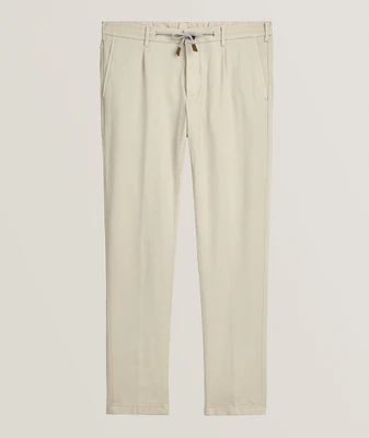 Super Stretch-Cotton Tapered Pants
