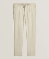 Super Stretch-Cotton Tapered Pants