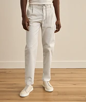 Stretch-Cotton Tapered Pants