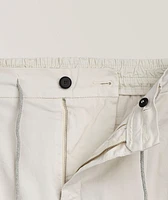 Stretch-Cotton Tapered Pants