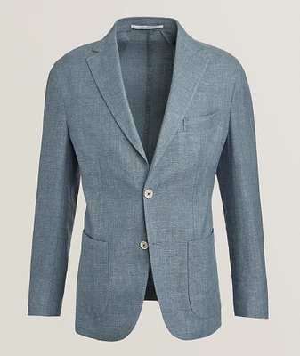 Soft Linen-Wool-Silk Sport Jacket