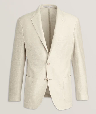 Cotton-Linen Hopsack Sport Jacket