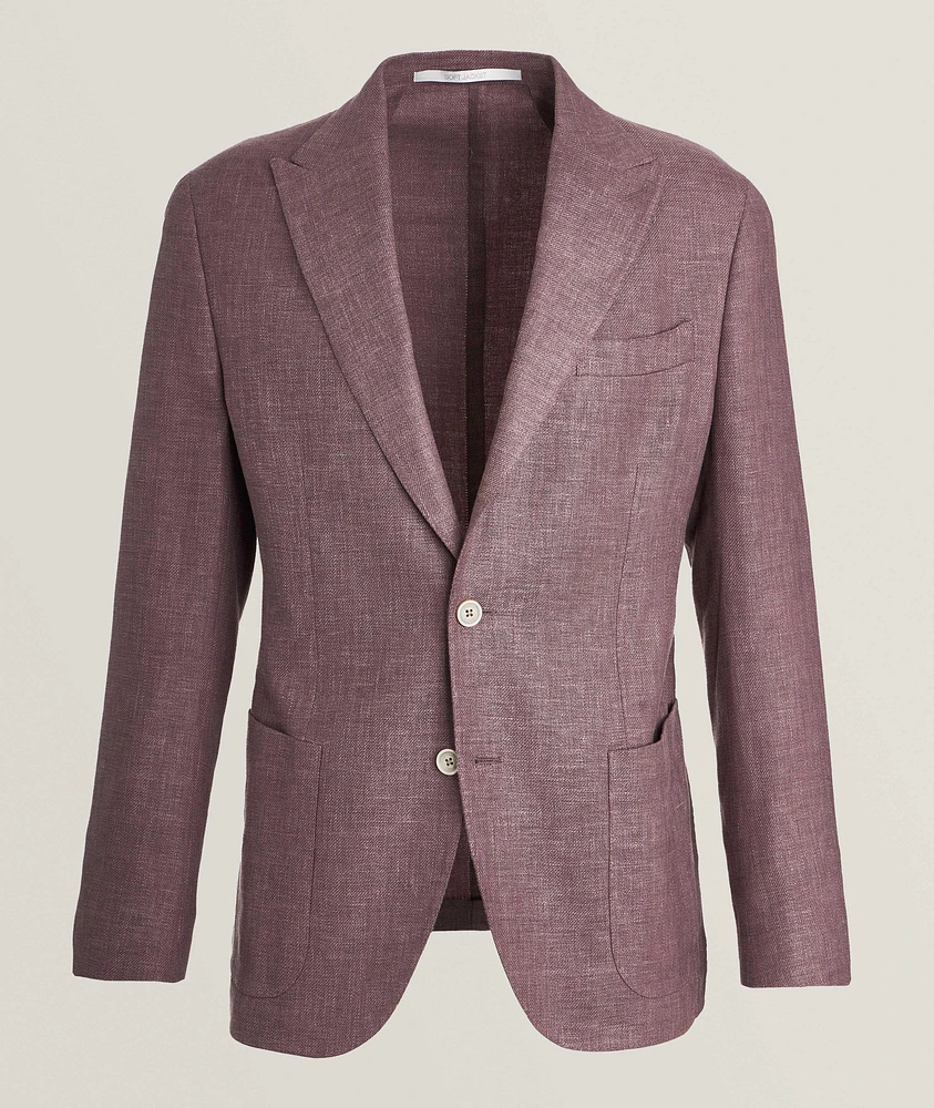 Linen-Wool-Silk Blend Sport Jacket