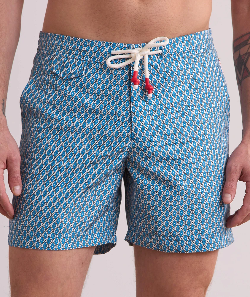 Standard Terrazzo Geometric-Print Swim Shorts