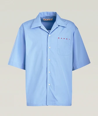 Logo Pocket Cotton Camp Shirt