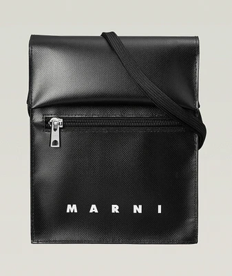 Faux Leather Pouch Bag 