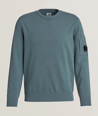 Cotton Crepe Knit Sweater