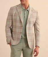 Check Linen-Wool Sport Jacket