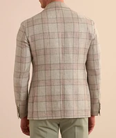 Check Linen-Wool Sport Jacket
