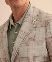 Check Linen-Wool Sport Jacket
