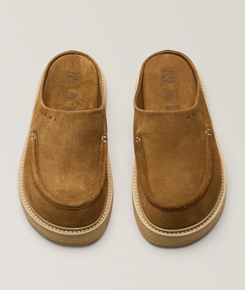 Suede Mules