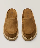 Suede Mules