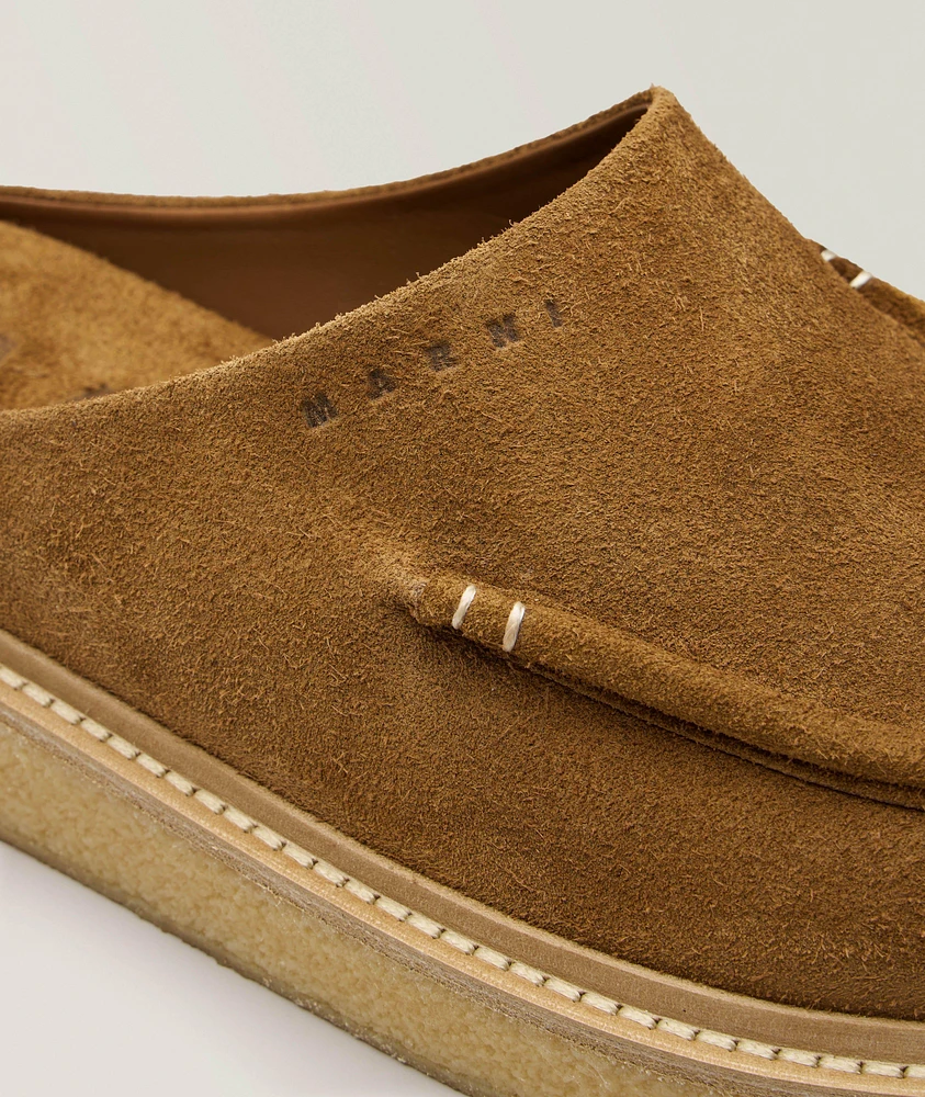 Suede Mules