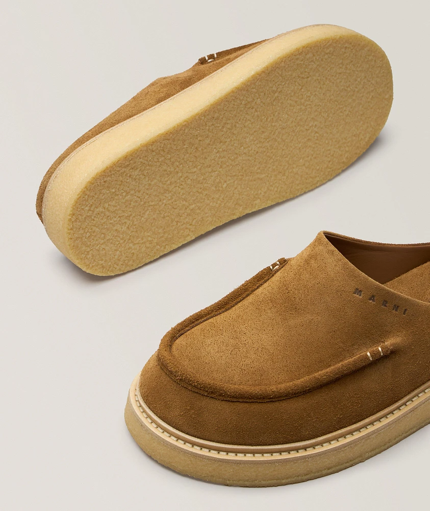 Suede Mules