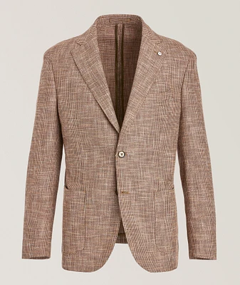 Woven Cotton-Linen-Wool Sport Jacket