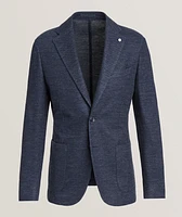 Linen-Cotton Jersey Sport Jacket