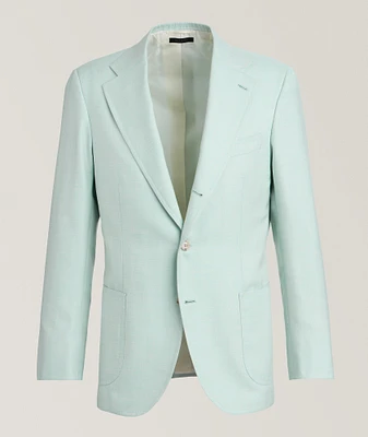 Amalfi Herringbone Wool-Silk-Linen Sport Jacket
