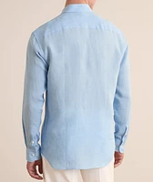 Hidden Button-Down Linen Shirt