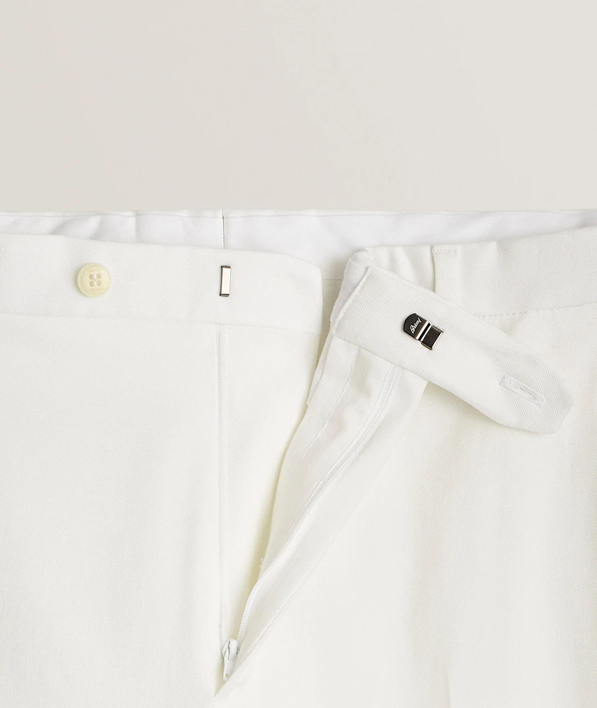 Gabardine Cotton-Stretch Tapered Pants