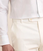 Gabardine Cotton-Stretch Tapered Pants