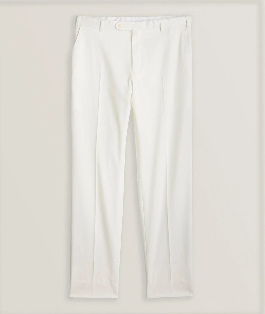 Gabardine Cotton-Stretch Tapered Pants