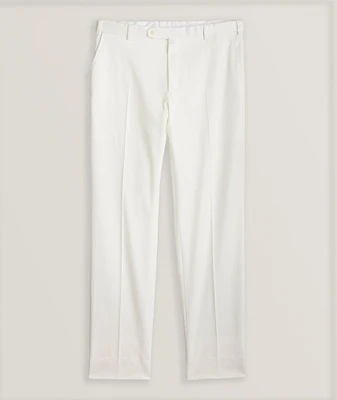 Gabardine Cotton-Stretch Tapered Pants