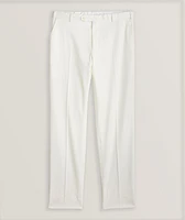 Gabardine Cotton-Stretch Tapered Pants
