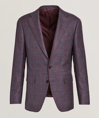Capri Windowpane Wool-Blend Sport Jacket