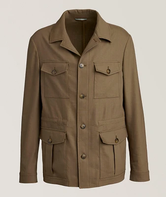 Nuvola Linen-Wool Field Jacket