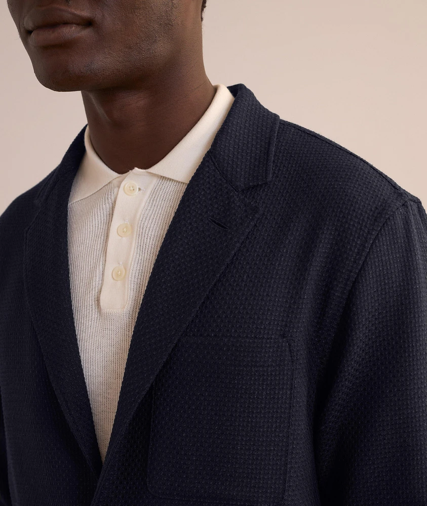 Nuvola Dobby-Textured Wool-Blend Overshirt