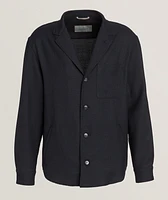 Nuvola Dobby-Textured Wool-Blend Overshirt