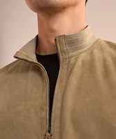 Nuvola Ultra-Soft Suede Bomber Jacket