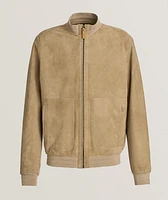 Nuvola Ultra-Soft Suede Bomber Jacket