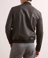 Leather Bomber Jacket