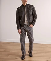 Leather Bomber Jacket