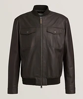 Leather Bomber Jacket