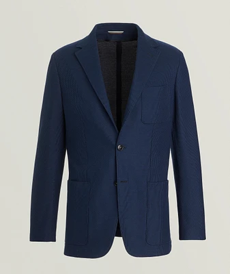 Honeycomb Jersey Knit Sport Jacket